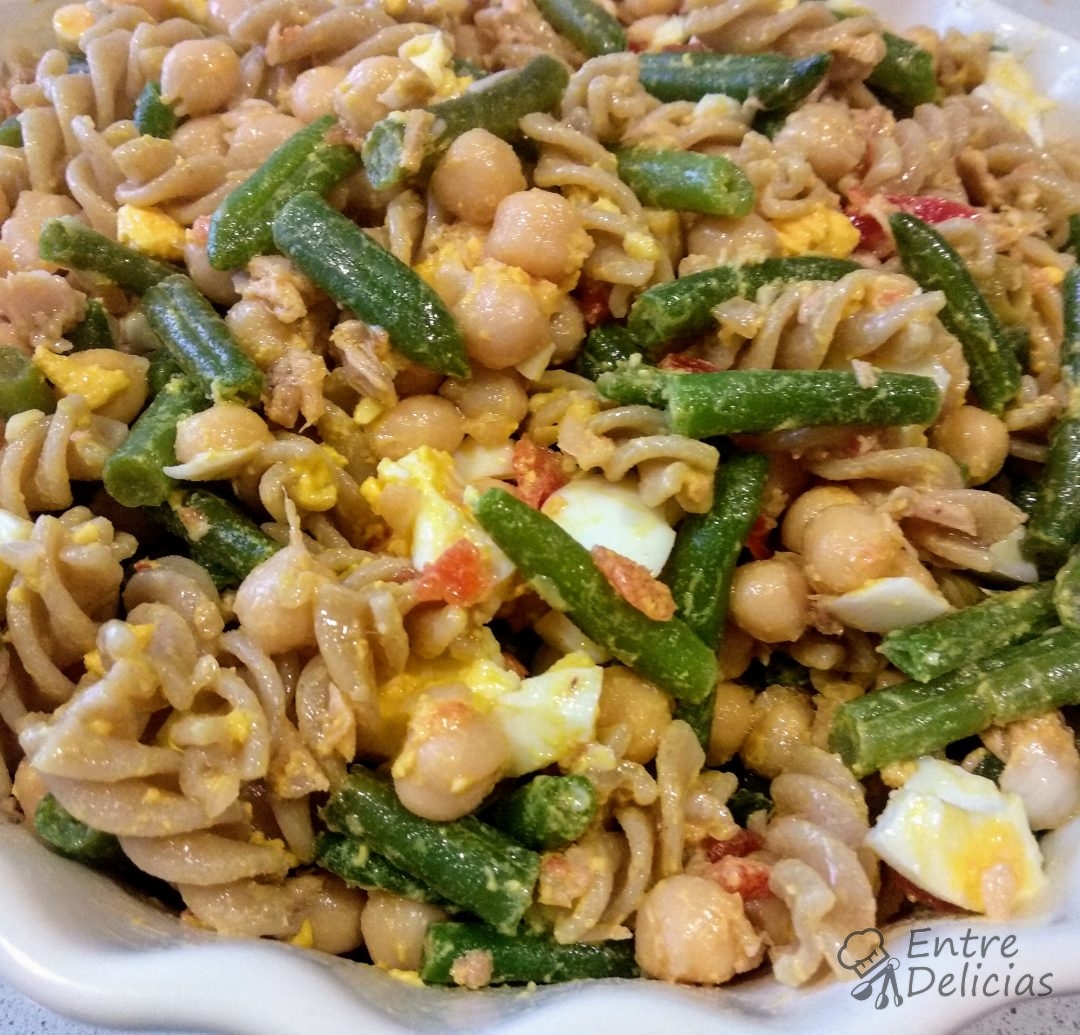 ENSALADA DE GARBANZOS Y JUDÍAS Mambo Entre Delicias