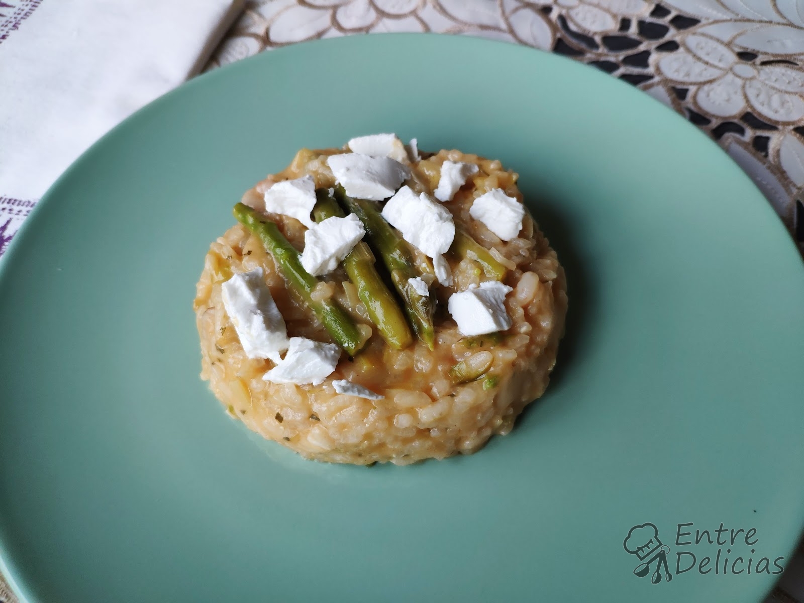 RISOTTO DE GAMBAS Y TRIGUEROS Mambo Entre Delicias