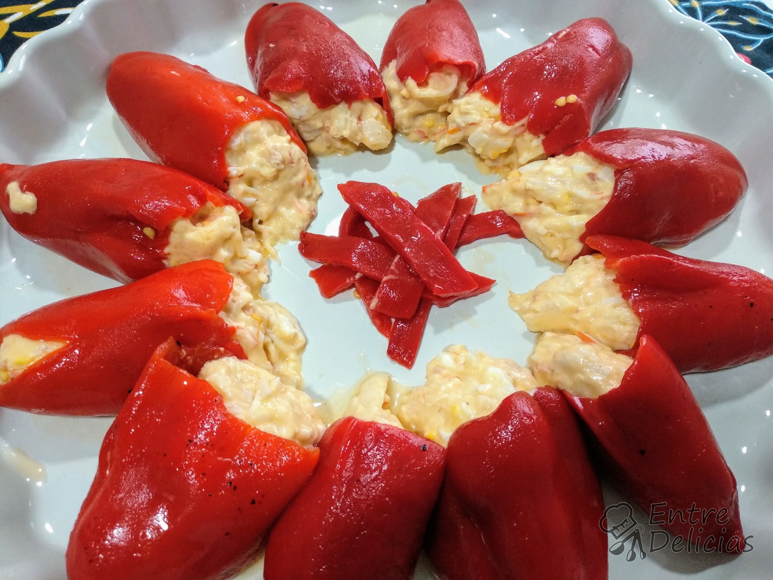 PIMIENTOS RELLENOS DE LANGOSTINOS Mambo Entre Delicias